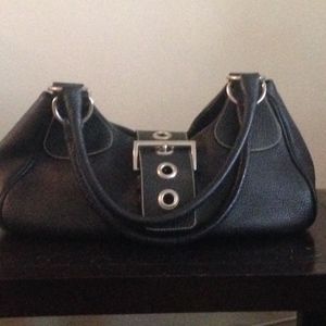 Vintage Prada All Leather Baguette/Hobo